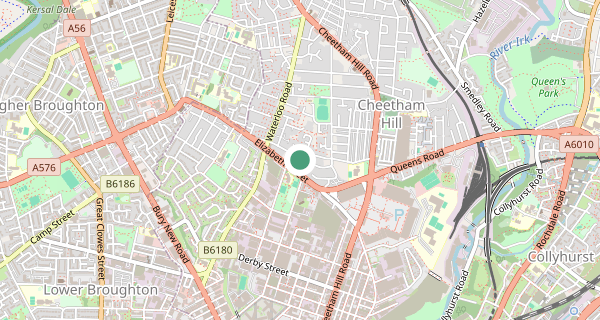 Map of the area around Cheetham Hill (Manchester) driving test centre, M8 0AL
