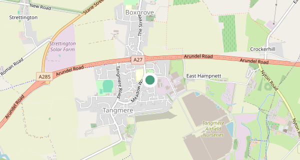 Map of the area around Chichester driving test centre, PO20 2FR
