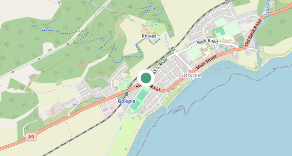 Map of the area around Golspie driving test centre, KW10 6SP