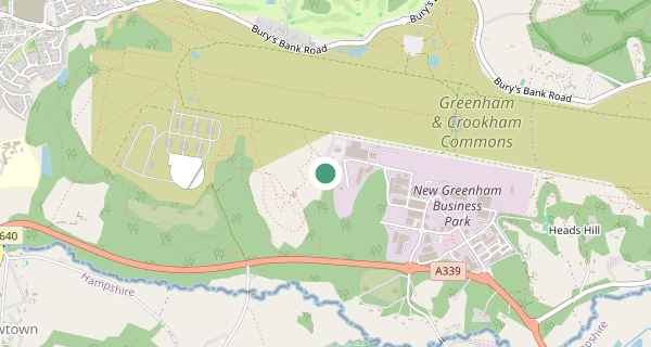 Map of the area around Greenham driving test centre, RG19 6HX