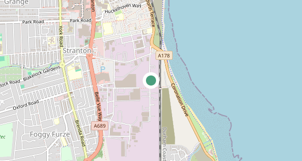Map of the area around Hartlepool driving test centre, TS25 1TZ