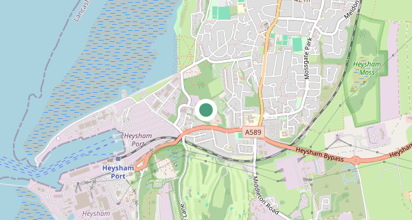 Map of the area around Heysham driving test centre, LA3 2UZ