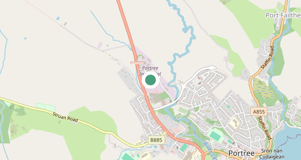 Map of the area around Isle of Skye (Portree) driving test centre, IV51 9BD.