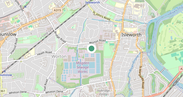 Map of the area around Isleworth (Fleming Way) driving test centre, TW7 6DB