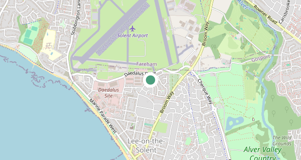 Map of the area around Lee On The Solent driving test centre, PO13 9JY