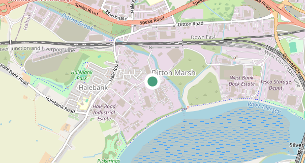 Map of the area around Liverpool LGV (System) driving test centre, WA8 8UD