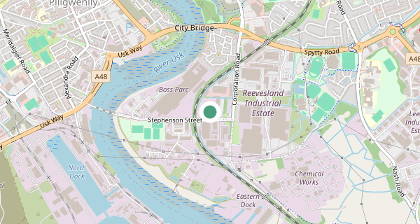 Map of the area around Newport (Gwent) driving test centre, NP19 4XH