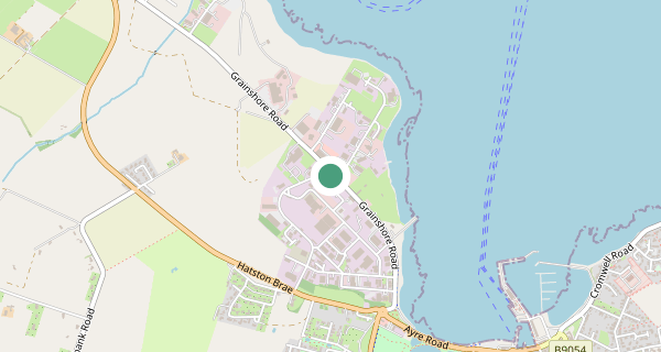 Map of the area around Orkney driving test centre, KW15 1FL